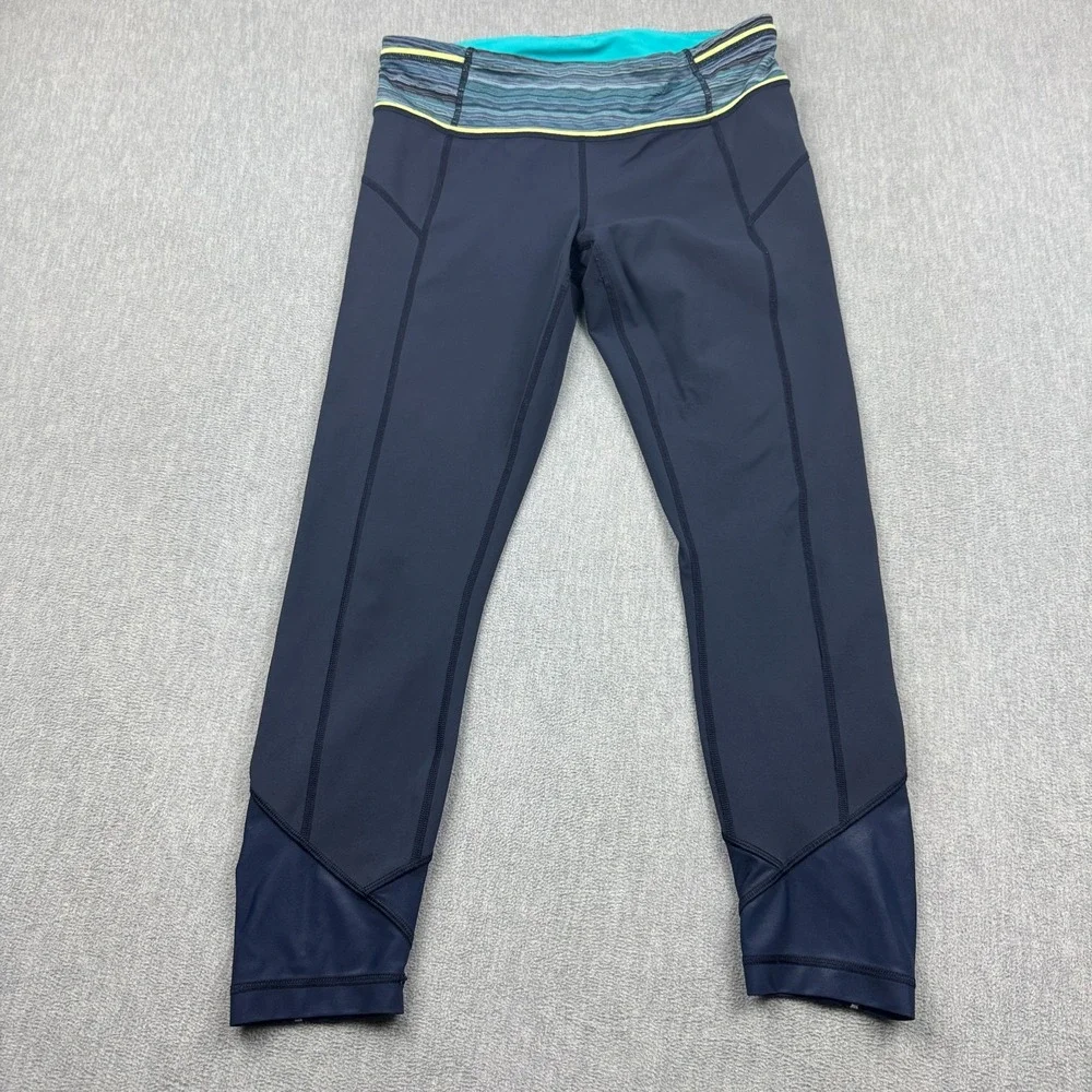 Lululemon Leggings Women 8 Blue Pace Queen 26